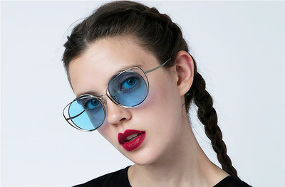 繞圈款網(wǎng)紅太陽眼鏡